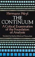Continuum A Critical Examination of the Foundation of Analysis