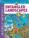 Creative Haven Insanely Intricate Entangled Landscapes Coloring Book