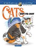 Creative Haven Cats Dot-To-Dot Coloring Book