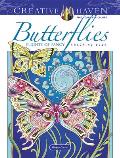 Creative Haven Butterflies Flights of Fancy Coloring Book