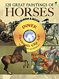 120 Great Paintings of Horses CD ROM & Book
