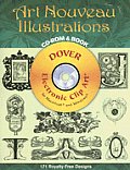 Art Nouveau Illustrations CD ROM & Book