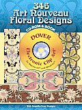 356 Art Nouveau Floral Designs With CDROM