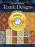 Historic Textile Designs Cdrom & Book