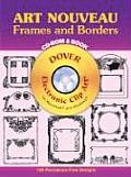 Art Nouveau Frames & Borders CD ROM & Book With Reference Book