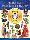 500 Full Color Decorative Illustrations CD ROM & Book