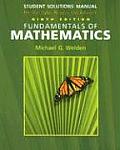 Fundamentals of Mathematics Students Solutions Manual 9th Edition