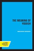 The Meaning of Yiddish