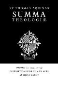 Summa Theologiae: Volume 22, Dispositions for Human Acts: 1a2ae. 49-54
