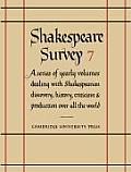 Shakespeare Survey: Volume 7, Style and Language
