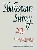Shakespeare Survey 23 Shakespeare Langua