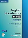 English Vocabulary in Use: Pre-Intermediate and Intermediate with Answers [With CDROM]