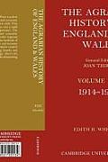 The Agrarian History of England and Wales: Volume 8, 1914 1939