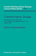 Transformation Groups