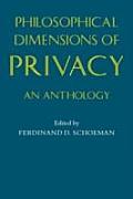 Philosophical Dimensions Of Privacy