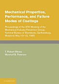 Mechanical Properties, Performance, and Failure Modes of Coatings