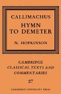Callimachus: Hymn to Demeter