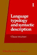 Language Typology & Syntactic Descr Volume 1