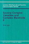 Several Complex Variables and Complex Manifolds