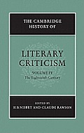The Cambridge History of Literary Criticism: Volume 4, the Eighteenth Century