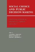Essays in Honor of Kenneth J. Arrow: Volume 1, Social Choice and Public Decision Making