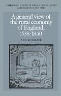 General View Of The Rural Economy Of England 1538 1840