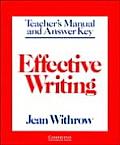 Effective Writing Teacher's Manual: Writing Skills for Intermediate Students of American English