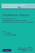 Diophantine Analysis: Proceedings at the Number Theory Section of the 1985 Australian Mathematical Society Convention