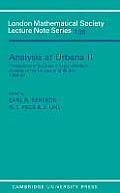 Analysis at Urbana: Volume 2, Analysis in Abstract Spaces