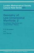 Geometry of Low-Dimensional Manifolds: 2: Symplectic Manifolds and Jones-Witten Theory