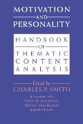 Motivation and Personality: Handbook of Thematic Content Analysis