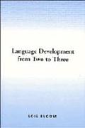 Language Development From Two To Three