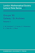 Groups '93 Galway/St Andrews: Volume 1