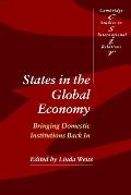 States in the Global Economy: Bringing Domestic Institutions Back in