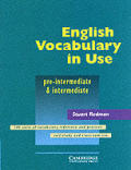 English Vocabulary In Use Pre Intermedia