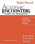 Academic Listening Encounters Teacher's Manual: Listening, Note Taking, and Discussion