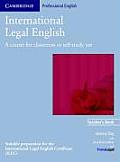 International Legal English Teacher's Book
