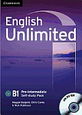 English Unlimited Pre-Intermediate Self-Study Pack (Workbook with DVD-Rom) [With DVD ROM]