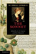 Cambridge Companion to the Sonnet Edited by A D Cousins & Peter Howarth