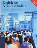 English for Business Studies Students Book A Course for Business Studies & Economics Students