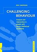 Challenging Behaviour Analysis & Intervention in People with Severe Intellectual Disabilities
