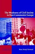 The Weakness of Civil Society in Post-Communist Europe