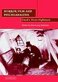 Horror Film and Psychoanalysis: Freud's Worst Nightmare