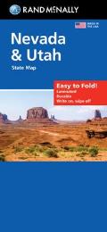 Rand McNally Easy to Fold Nevada & Utah State Laminated Map