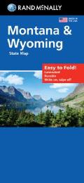 Rand McNally Easy to Fold: Montana, Wyoming Laminated Map