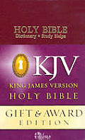 Bible Kjv Burgundy Dictionary Study Helps