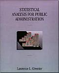 Statistical Analysis for Public Administration