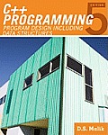 C++ Programming Program Design Including Data Structures 5th Edition