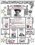 Graphic Organizer Posters: All-About-Me Robot: Grades K-2: Fill-In Personal Posters for Kids to Display with Pride
