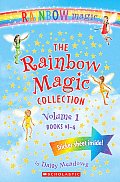 Rainbow Magic Collection Volume 1 Books 1 4 Ruby the Red Fairy Amber the Orange Fairy Sunny the Yellow Ferry Fern the Green Fairy With Sticke